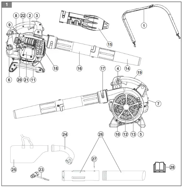 McCULLOCH GBV 322 Shredder Vacuum Cleaner - overview 1