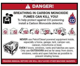 Carbon Monoxide (where applicable)