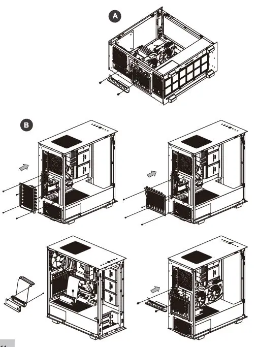 thermaltake CA-1S2-00M1WN-02 Divider 300 TG Air Tower Chassis 11