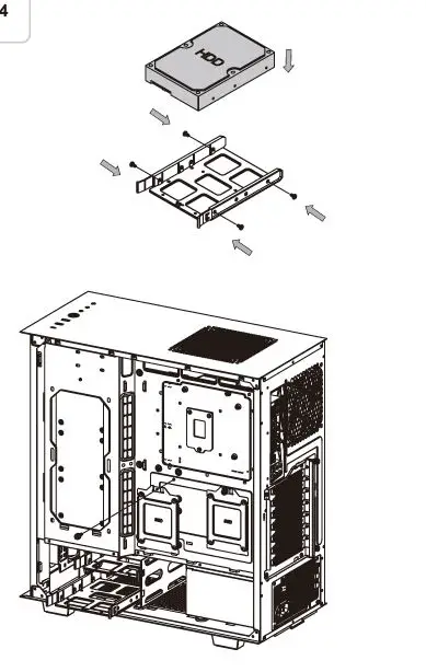 thermaltake CA-1S2-00M1WN-02 Divider 300 TG Air Tower Chassis 9