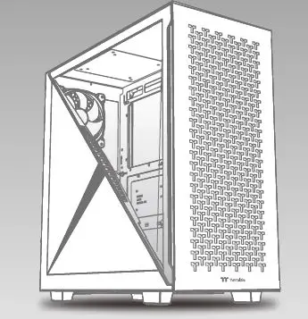 thermaltake CA-1S2-00M1WN-02 Divider 300 TG Air Tower Chassis PRO
