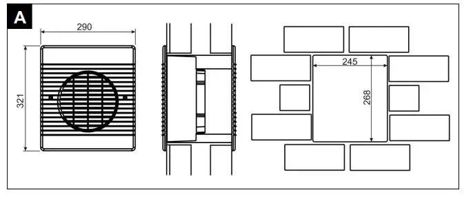 Xpelair WX6EC - 071422 Internal External Wall Panel Fan 1