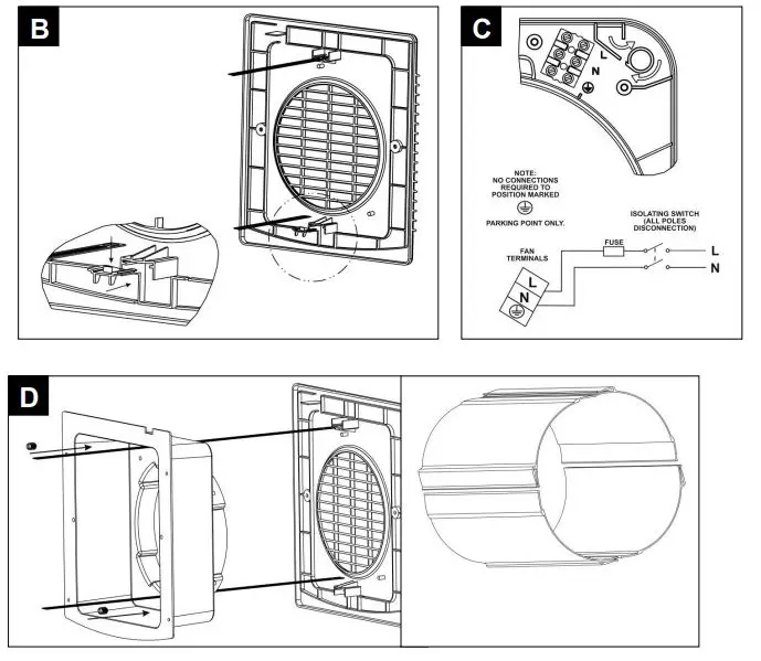 Xpelair WX6EC - 071422 Internal External Wall Panel Fan 2
