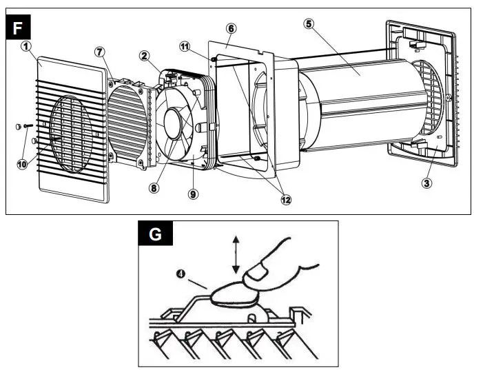 Xpelair WX6EC - 071422 Internal External Wall Panel Fan 3