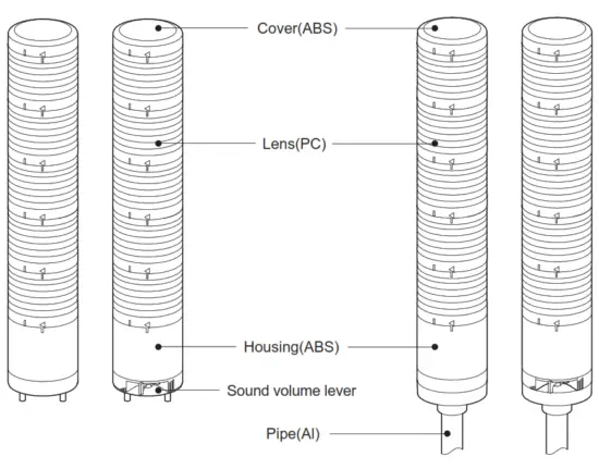 QLIGHT QTG WIZ Wireless LED Steady Flashing Tower Light - fig15