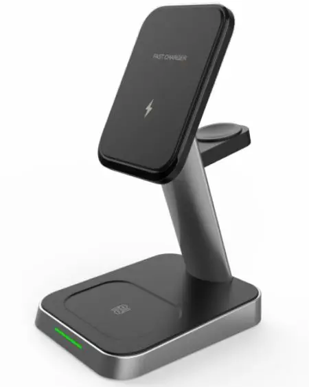 Shenzhen-Meskey-Technology-W68 3-In-1-Smartwatch-Charging-Station-Wireless-Phone-Charger-