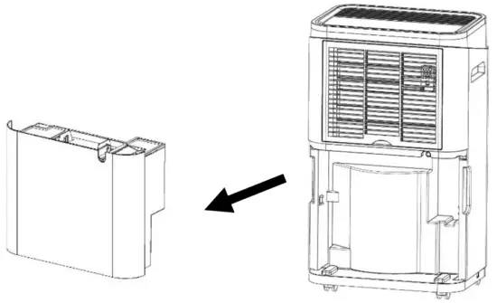 CHURANTY 50 Pint Dehumidifier with 6 5 L Water Tank and Continuous Quiet Drain Hose Auto Defrost - fig1
