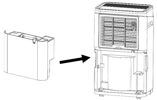 CHURANTY 50 Pint Dehumidifier with 6 5 L Water Tank and Continuous Quiet Drain Hose Auto Defrost - fig3