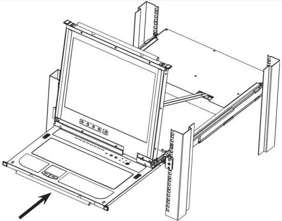 TRIPP LITE B030 008 17 IP Console KVM Switch with IP Access - Closing the Console