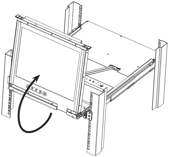 TRIPP LITE B030 008 17 IP Console KVM Switch with IP Access - LCD screen