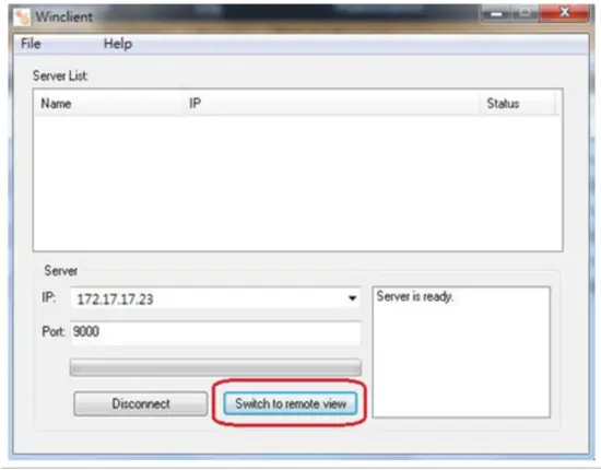 TRIPP LITE B030 008 17 IP Console KVM Switch with IP Access - Remote View button.