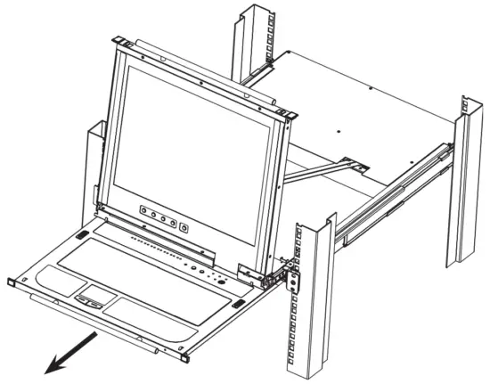 TRIPP LITE B030 008 17 IP Console KVM Switch with IP Access - keyboard module