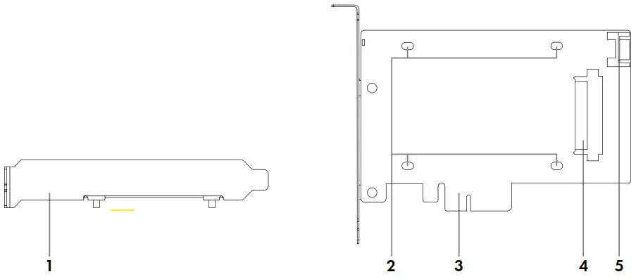 ICY BOX IB PCI2017 U2 U 2 SATA PCIe Controller Card - Product overview
