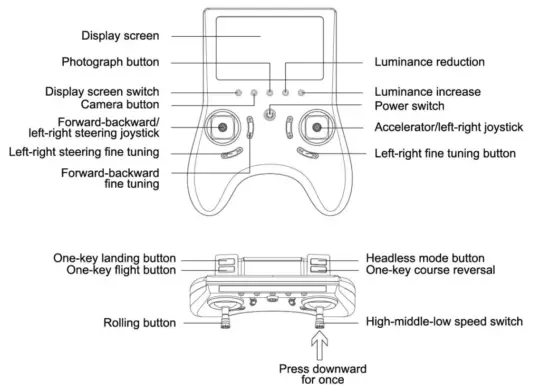 HORNET TR003F Drone with 5.8G LCD Screen Real Time Transmitter - fig 29