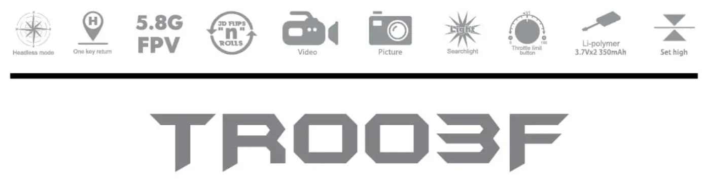 HORNET TR003F Drone with 5.8G LCD Screen Real Time Transmitter - icon 1