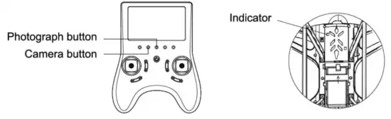HORNET TR003F Drone with 5.8G LCD Screen Real Time Transmitter - indecator