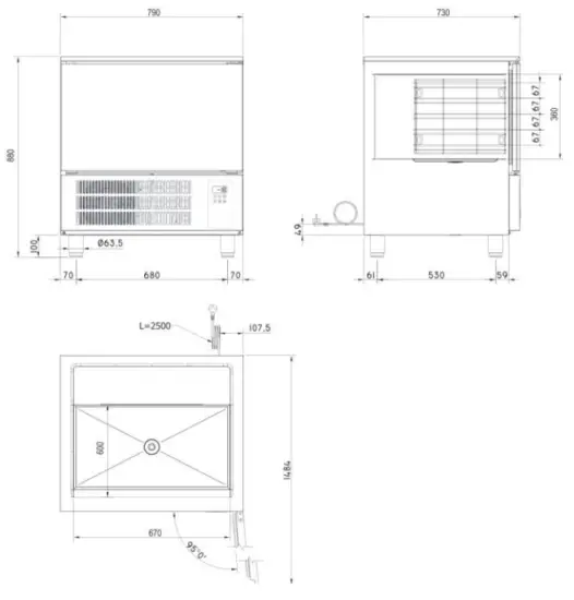 OMEGA BF R031 Blast Freezers and Blast Chillers Panel Programmable Pastry - fig 1