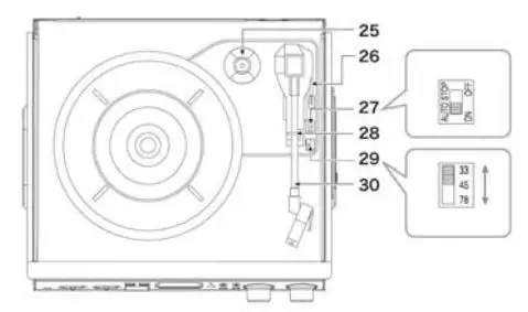 PYLE PTTCDS72UBT Retro Vintage Classic Style Bluetooth Turntable - PHONOGRAPH
