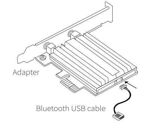 YINUO-LINK Y10 AX5400 Triple Band WiFi 6E PCIe Adapter - figure 2