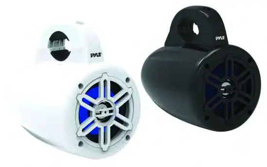 PYLE PLMRWB45W 4 Inch Waterproof Rated Marine Tower Speakers