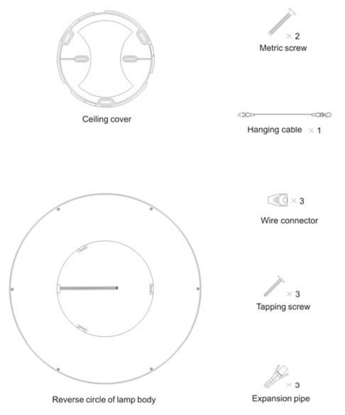 CycevSun DOCL4024WCCT 2.4G Remote LED Ceiling Light - 5