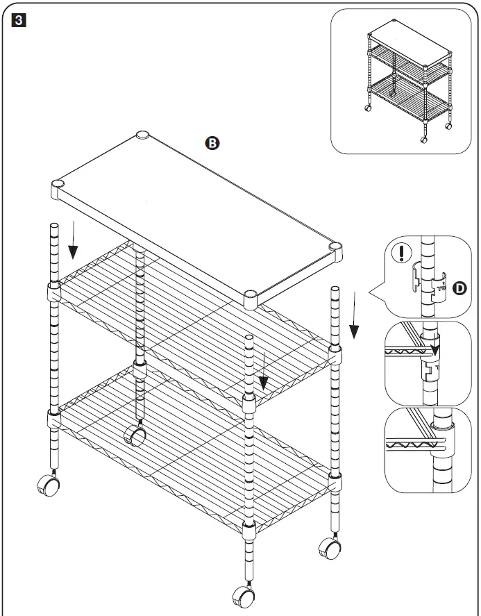 honey-can-do-CRT-04346-Chrome-Utility-Cart-5
