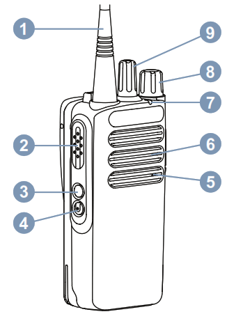 motorola CP100d Non Keypad Portable Radio - overvew