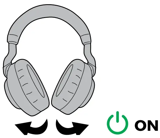 Jabra Wireless Headphones - Power on