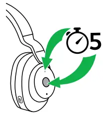 Jabra Wireless Headphones - Reset pairing