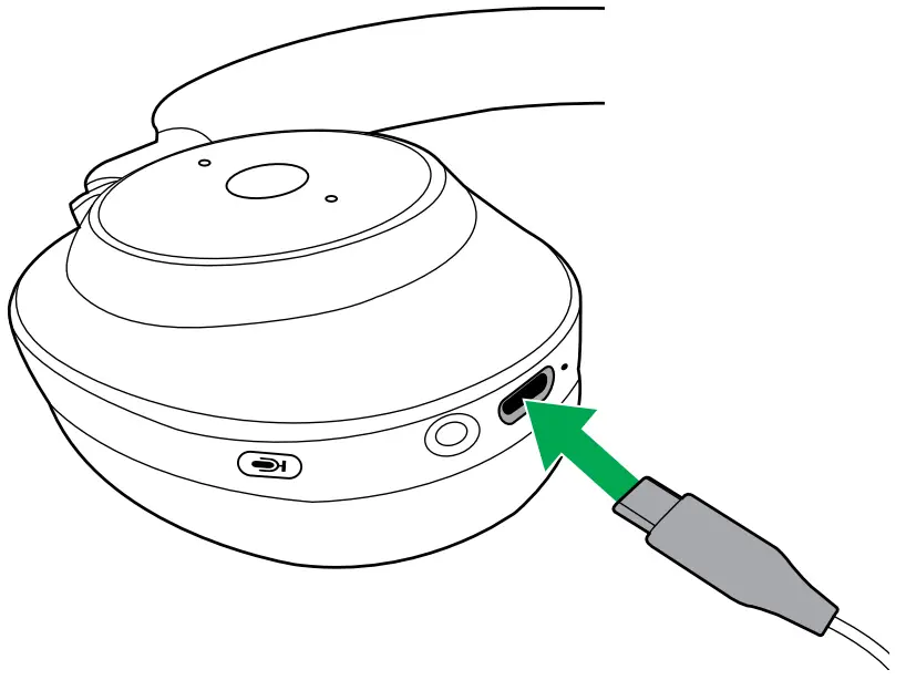 Jabra Wireless Headphones - Right earcup