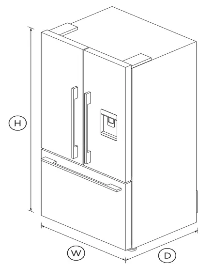 FISHER PAYKEL RF170ADUSB5 31 Inch 16.9 cu ft Ice Freestanding French Door Refrigerator - fig