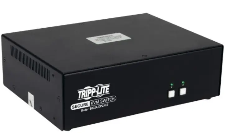 TRIPP-LITE B002-DP1AC8-N4 4 Port USB HDMI Dual Display Secure KVM Switch