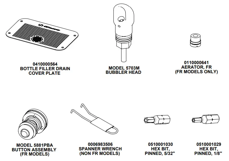 Haws 3611FR Outdoor Bottle Filler Drinking Fountain -