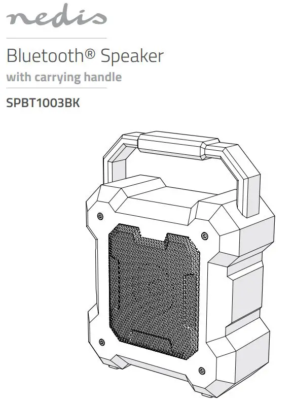 nedis SPBT1003BK Bluetooth Speaker User Guide