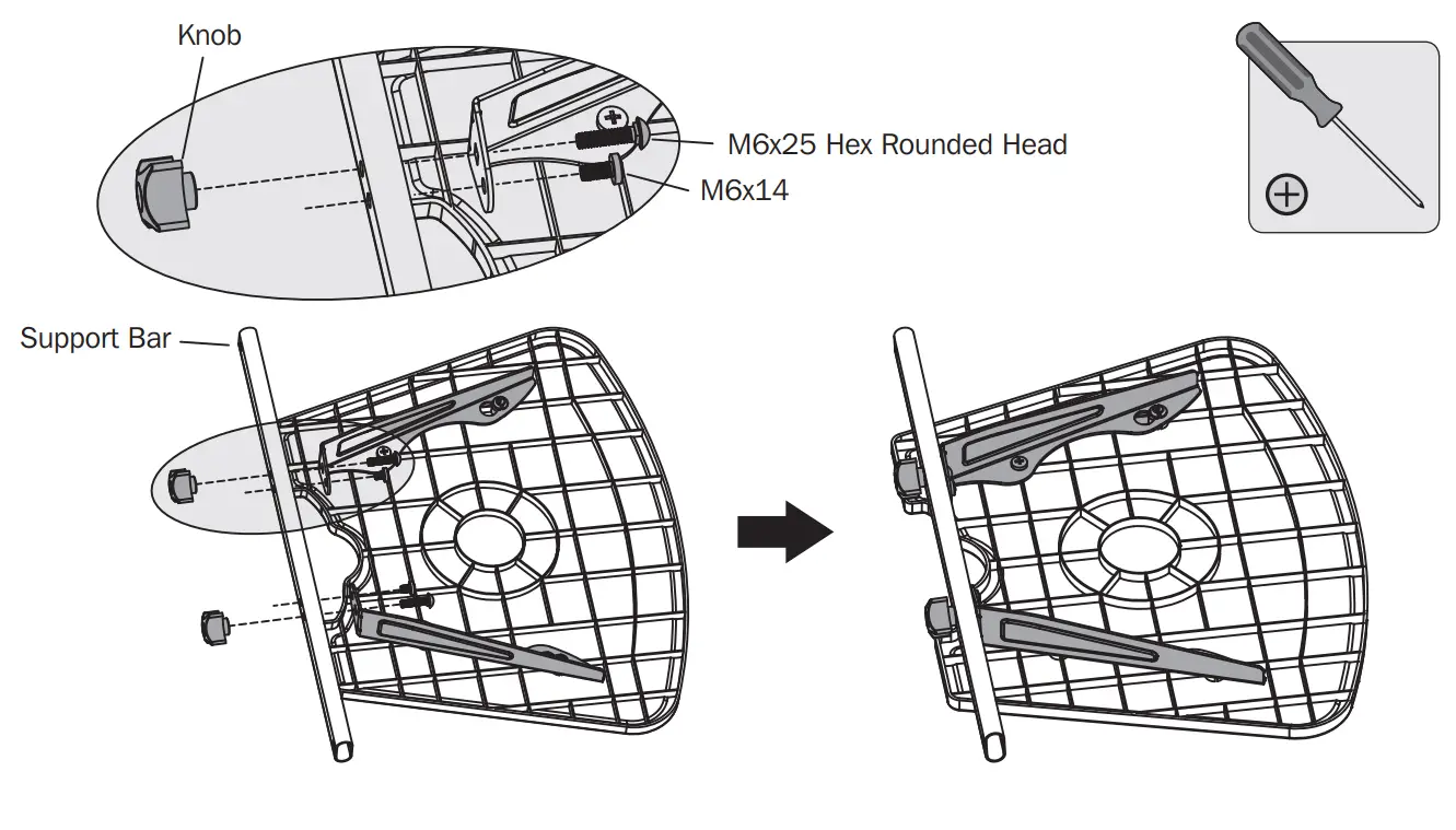 TRIPP LITE DMCS60100XX Heavy Duty Mobile Flat Panel Floor Stand - Adjust Column Height 5