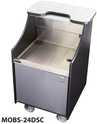 Perlick MOBS 42TE Signature 42 Inch Stainless Steel Mobile Bar with Ice Chest - Fig 3