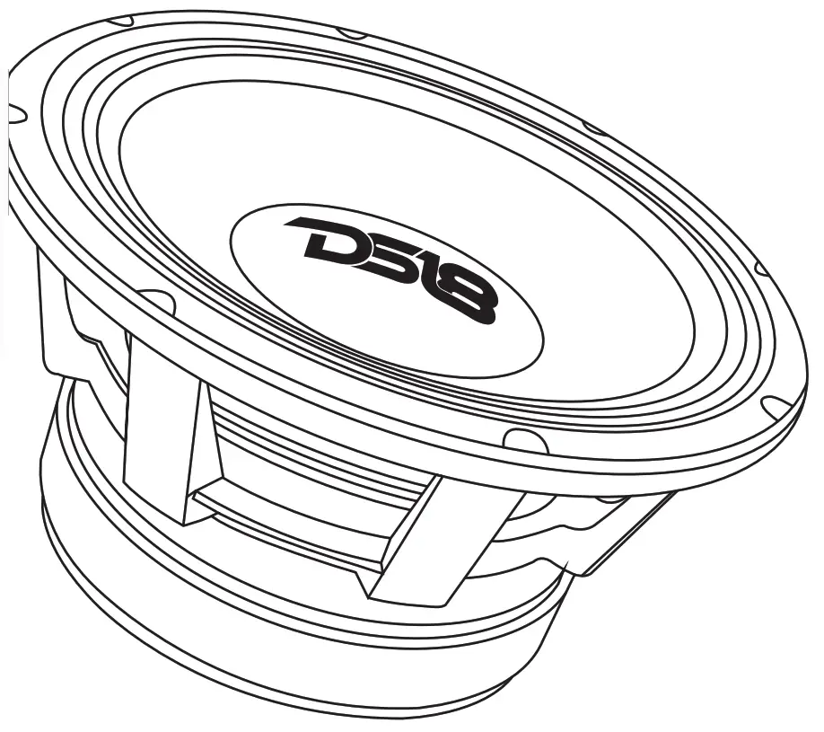 DS18 PRO PANCADAO 3000W Max 1 5KP12 8 12 Inch MID Bass 8 OHMS Speaker