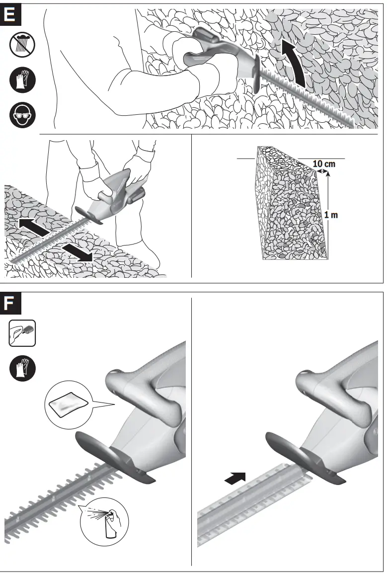 BOSCH EasyHedgeCut 18 45 Cordless With Battery Electric Hedge Trimmer - Fig2