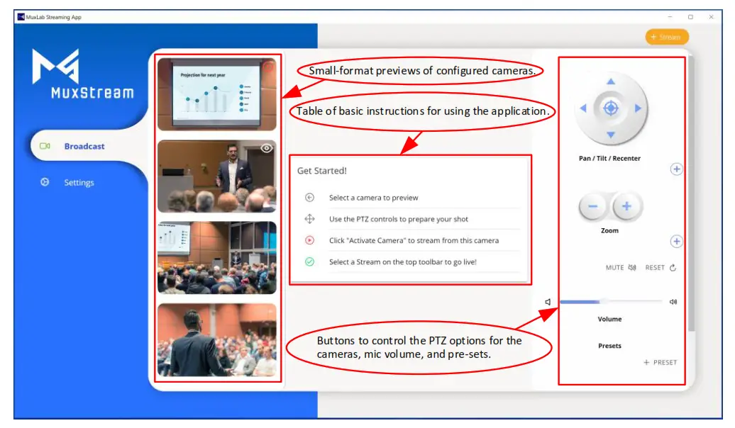 MuxLab 500785 PoE MuxStream Pro Multi Camera Live Streaming Kit, 30X Zoom- fig 18