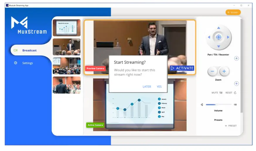 MuxLab 500785 PoE MuxStream Pro Multi Camera Live Streaming Kit, 30X Zoom- fig32