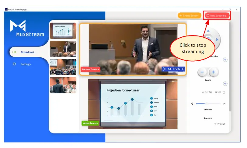 MuxLab 500785 PoE MuxStream Pro Multi Camera Live Streaming Kit, 30X Zoom- fig35