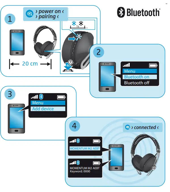 SENNHEISER 506250 Momentum 2.0 Wireless Noise Cancellation HEADPHONE-5
