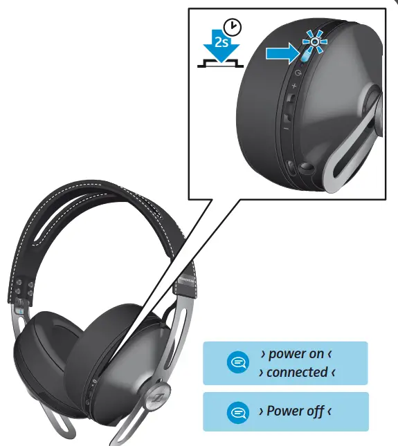 SENNHEISER 506250 Momentum 2.0 Wireless Noise Cancellation HEADPHONE-6