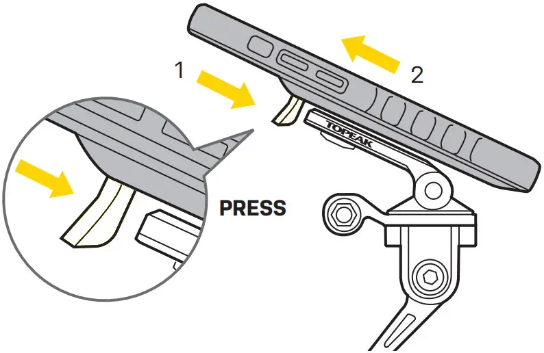 TOPEAK TC1037 Ridecase Mount RM - Figure 3