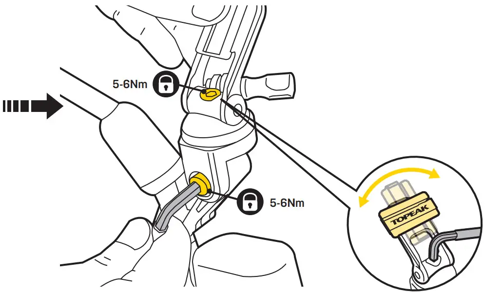 TOPEAK TC1037 Ridecase Mount RM - INSTALL RIDECASE MOUNT RM 2