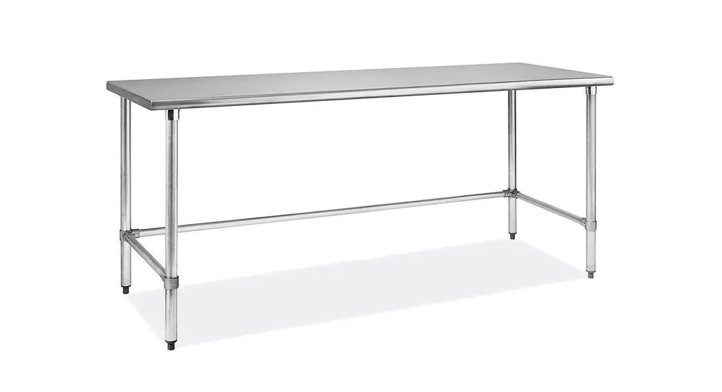 Uline H-6258 Stainless Steel Worktable Without Bottom Shelf Installation Guide Uline H-6258 Stainless Steel Worktable Without Bottom Shelf Installation Guide