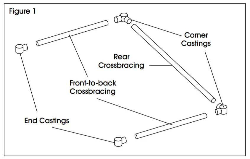 ULINE H-6258 Stainless Steel Worktable Without Bottom Shelf - assembly1
