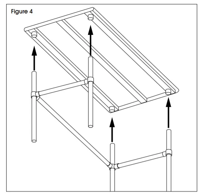 ULINE H-6258 Stainless Steel Worktable Without Bottom Shelf - assembly6