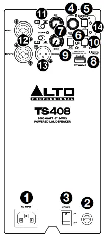 ALTO TS408 8 Inch Powerful PA Active Speaker - 5