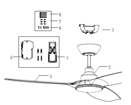 Skyfan-SKY1303WHC2-Ceiling-Fan-FIG-2